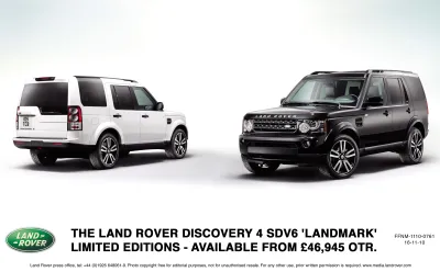 Launch of Discovery 4 'Landmark' Limited Editions | Land Rover Media  Newsroom