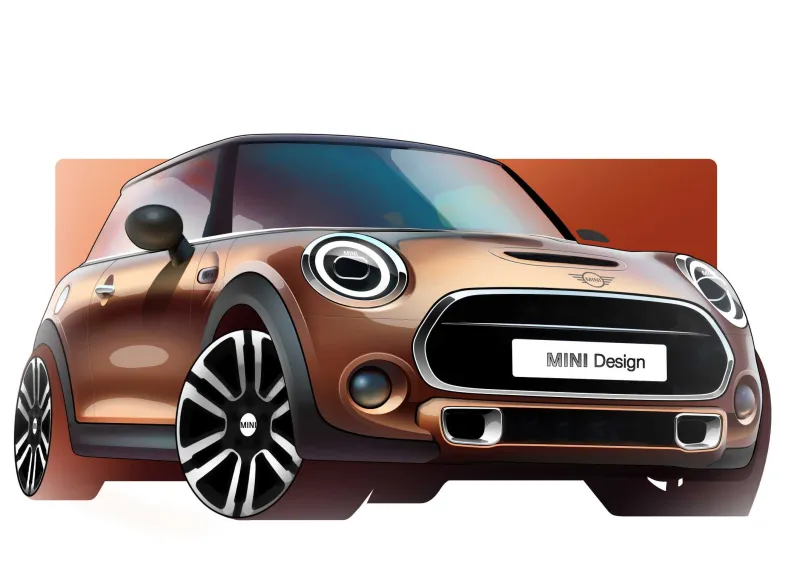 MINI Design. Skizze. MINI 3-Türer (02/2018).