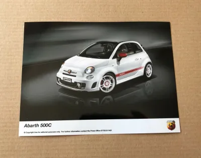Fiat Abarth 500C Press Photograph | eBay UK