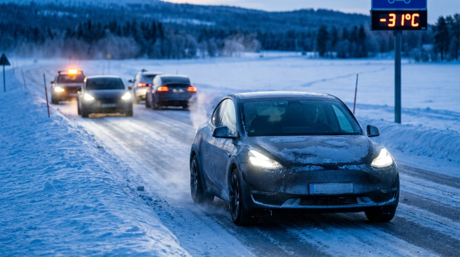 Kälteschock in Norwegen: Dieser US-Stromer demütigt die Konkurrenz bei minus 31 Grad