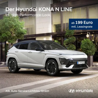 Der neuer Hyundai KONA N LINE: mehr Platz und neue Komfortfunktionen - News  ASL Auto-Service Lichtblau GmbH