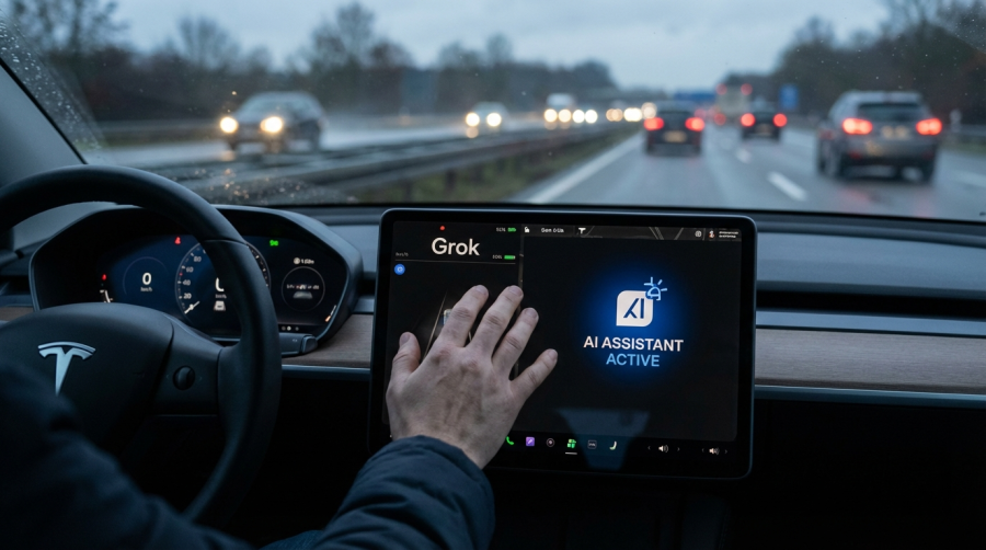 Endlich in Deutschland: Tesla-Update bringt Elon Musks KI 'Grok' ins Cockpit