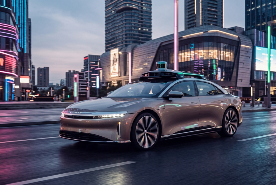 Vom Aufzugbauer zum Tesla-Schreck? Lucid sichert sich Milliarden für gigantische Robotaxi-Flotte