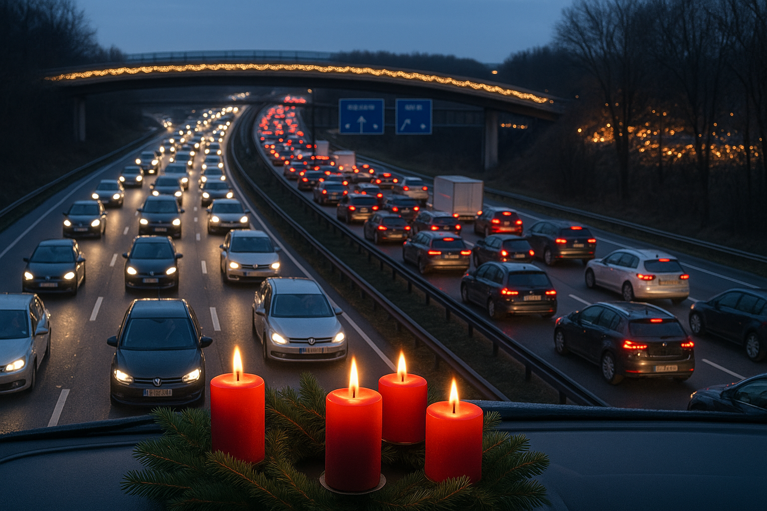Stau-Alarm zum 1. Advent: Auf diesen Autobahnen droht Stillstand