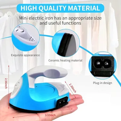 Amazon.com: Mini Heat Press Iron Machine,Portable Mini Electric Iron,Small  Heat Press Iron,Mini Iron Press for Clothes Shoes Bags Hats,Iron Press  Machine for Heating Transfer,Silicone Pad Included (Blue)